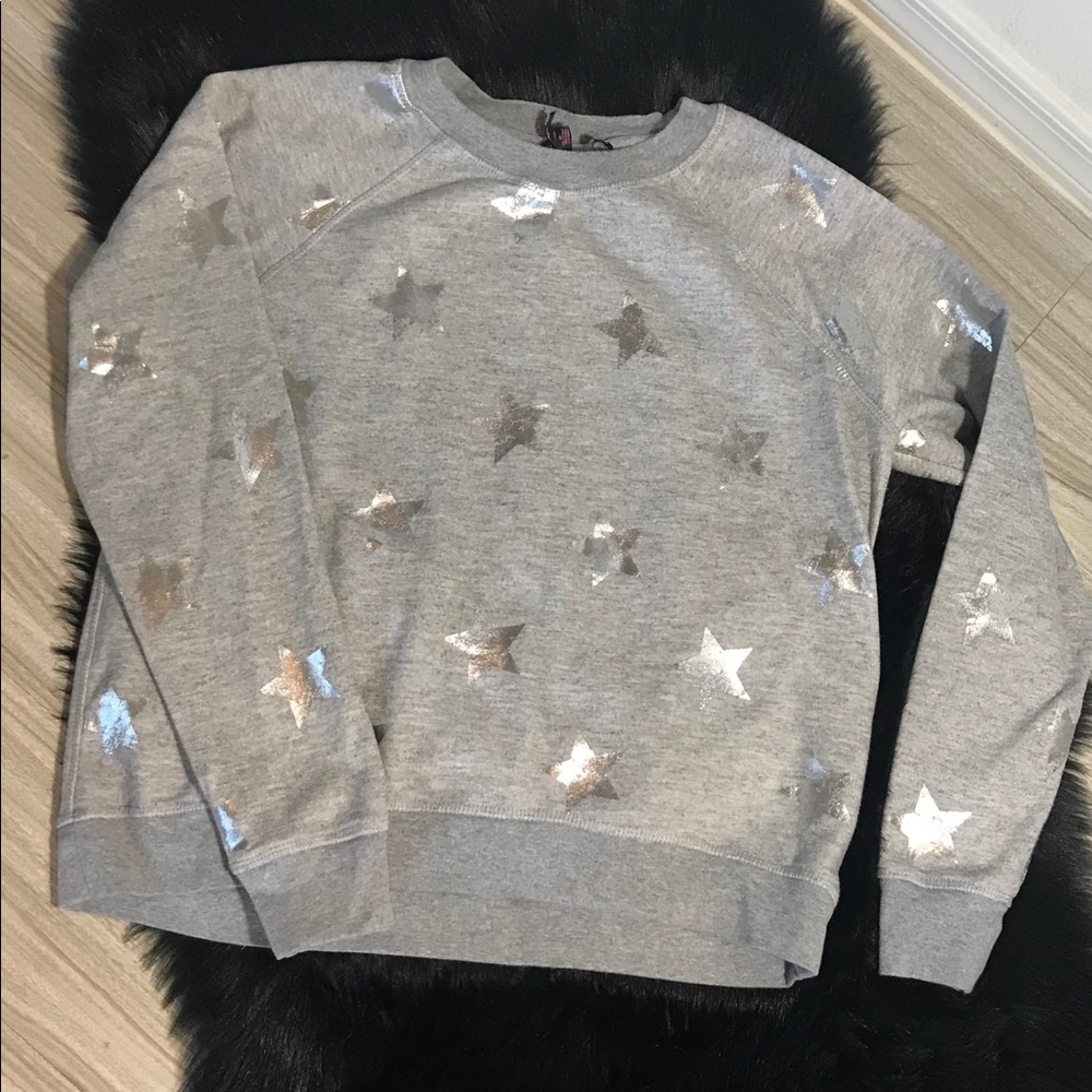 Betsy Johnson Metallic Star Print Sweater